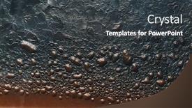  Presentation with paint - PPT theme enhanced with burning-blister-paint-on-metal background and a dark gray colored foreground