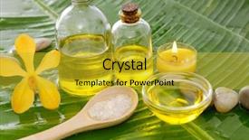  Presentation with orchid - Cool new slide deck with burning candle on wet banana backdrop and a  colored foreground