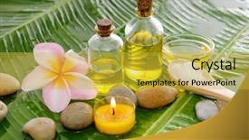  Presentation with funeral candle burning - Colorful PPT layouts enhanced with burning candle on wet banana backdrop and a  colored foreground