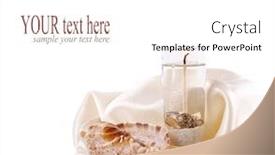  Presentation with sea shells - Beautiful PPT theme featuring burning candle with sea shells and sea stones on a white background backdrop and a white colored foreground