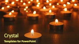  Presentation with candles - Beautiful presentation featuring burning candles on dark background backdrop and a  colored foreground