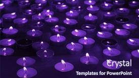  Presentation with candles - Cool new PPT theme with credit card identity theft crime backdrop and a black colored foreground.