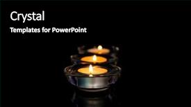  Presentation with book burning candles and purple - Audience pleasing slide deck consisting of burning candles on dark background backdrop and a black colored foreground