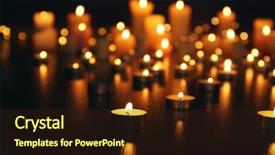  Presentation with candle - Audience pleasing slide set consisting of burning candles on floor backdrop and a wine colored foreground