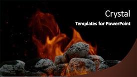  Presentation with charcoal - Beautiful PPT layouts featuring burning-charcoal-isolated-on-black backdrop and a black colored foreground