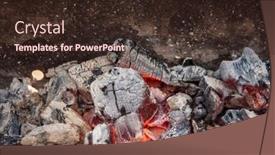  Presentation with burning coal - Slide deck with burning-coals-in-the-dark background and a wine colored foreground