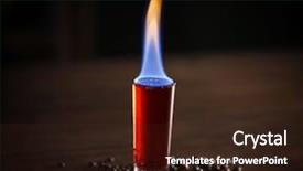  Presentation with sack of coffee beans - Beautiful presentation theme featuring burning cocktail and coffee beans backdrop and a  colored foreground