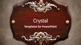  Presentation with elegant - Amazing presentation design having burning door - elegant wood sign on wall backdrop and a wine colored foreground