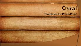  Presentation with brown - Audience pleasing presentation consisting of burning door - old brown wooden planks background backdrop and a gold colored foreground