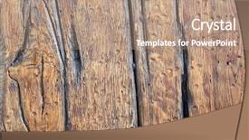  Presentation with wood texture - PPT layouts featuring burning door - old wood texture background and a coral colored foreground