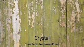  Presentation with fighter plane old airplane - Presentation design featuring burning door - texture of old wooden planks background and a yellow colored foreground