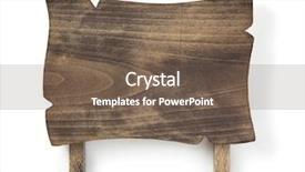  Presentation with wooden - Cool new presentation design with burning door - wooden sign board isolated backdrop and a tawny brown colored foreground
