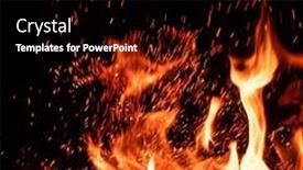  Presentation with fire - Slide deck consisting of burning-fire-with-igneous-sparks background and a black colored foreground