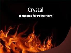 Burning Fire PPT template 57 | CrystalGraphics