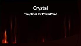  Presentation with flame - Slide set consisting of burning flame - fire background and a black colored foreground