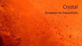  Presentation with metal corrosion rusted - Audience pleasing slide deck consisting of burning fuse - outburst of boiling metal backdrop and a gray colored foreground