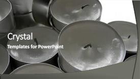  Presentation with fuse - PPT theme enhanced with burning fuse - pile of candles background and a  colored foreground