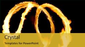  Presentation with fiery - Colorful slides enhanced with trail blaze - burning man fiery motion backdrop and a gold colored foreground