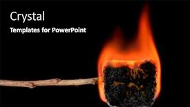  Presentation with transform - PPT layouts enhanced with burning-marshmallow-on-a-stick background and a black colored foreground