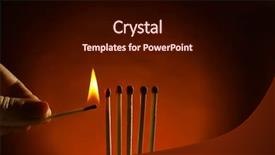  Presentation with dark colon cancer - Cool new slide deck with burning matches on dark color backdrop and a  colored foreground