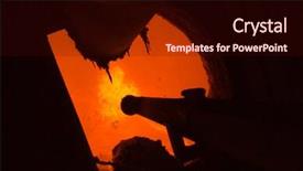  Presentation with oil and gas - Beautiful PPT layouts featuring burning of gas backdrop and a wine colored foreground