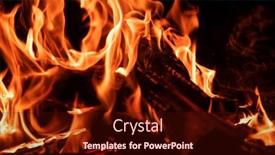  Presentation with fire - Colorful slides enhanced with burning-orange-fire-on-black backdrop and a wine colored foreground