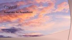  Presentation with skies - Audience pleasing slide set consisting of burning skies bay view backdrop and a coral colored foreground