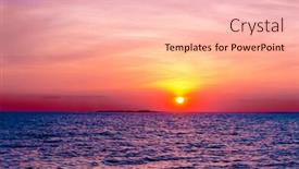  Presentation with skies - PPT theme enhanced with burning skies bright horizon background and a lemonade colored foreground