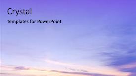  Presentation with skies - Presentation theme featuring burning skies idyllic wallpaper background and a light blue colored foreground