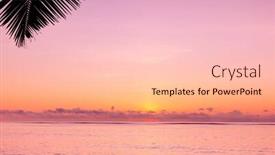  Presentation with skies - Cool new PPT theme with burning skies tree silhouettes backdrop and a lemonade colored foreground