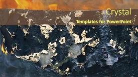  Presentation with paint - Amazing presentation having burning-spoiled-paint-on-metal backdrop and a tawny brown colored foreground