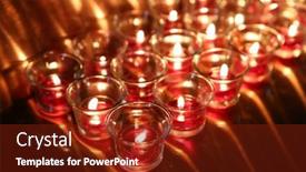  Presentation with lamps - Presentation featuring burning-yak-butter-lamps background and a tawny brown colored foreground