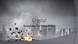  Presentation with bright - Presentation theme having burninging-road-burning-bright-blaze background and a light gray colored foreground