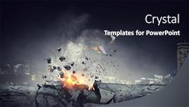  Presentation with bright - Presentation theme with burninging-road-burning-bright-blaze background and a wine colored foreground