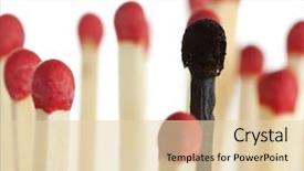  Presentation with burnt - Amazing theme having burnout - burnt match between new matchsticks backdrop and a lemonade colored foreground