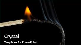  Presentation with concept - Amazing PPT theme having burnout concept closeup of burning backdrop and a black colored foreground