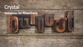  Presentation with burnout - Theme having burnout single word set background and a violet colored foreground