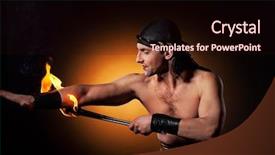  Presentation with show - Colorful slides enhanced with burns injury - handsome men performing fire show backdrop and a wine colored foreground