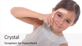  Presentation with injury - Amazing presentation having burns injury - injured child backdrop and a light gray colored foreground