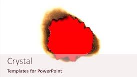  Presentation with burnt - Beautiful theme featuring burnt-hole-in-a-white backdrop and a lemonade colored foreground