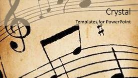  Presentation with retro - Beautiful theme featuring burnt paper - music background retro style backdrop and a lemonade colored foreground