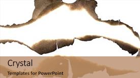  Presentation with burnt - Presentation theme enhanced with burnt paper edges set isolated background and a coral colored foreground