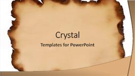  Presentation with burnt - Cool new slide set with burnt paper on white background backdrop and a  colored foreground