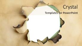  Presentation with yellow paper - Cool new slide set with burnt through old yellow paper backdrop and a  colored foreground