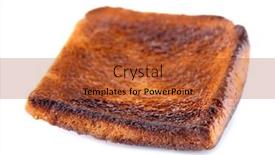  Presentation with burnt - Cool new PPT theme with burnt-toast-bread-isolated backdrop and a red colored foreground