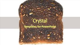  Presentation with burnt - Colorful PPT theme enhanced with burnt toast closeup isolated backdrop and a tawny brown colored foreground