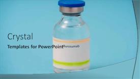  Presentation with genetic - Slide deck consisting of burosumab-a-medication-used background and a light blue colored foreground