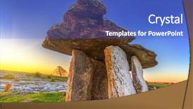  Presentation with ireland - Amazing presentation theme having burren at sunrise ireland backdrop and a cobalt blue colored foreground