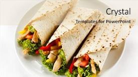  Presentation with kebab - Presentation theme consisting of gallbladder cancer - pancreatitis - diagnosis written background and a  colored foreground.