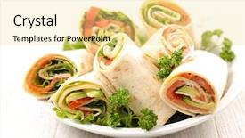  Presentation with breakfast burrito - Cool new presentation theme with burrito wrap backdrop and a  colored foreground